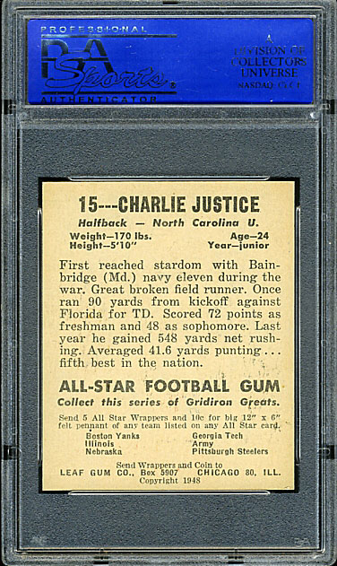 1948 Leaf Charlie Justice