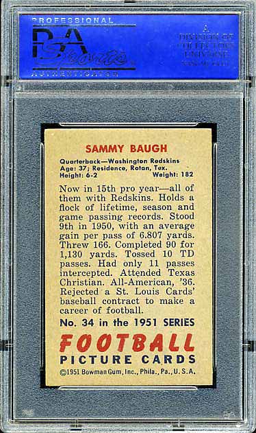 1951 Bowman Baugh