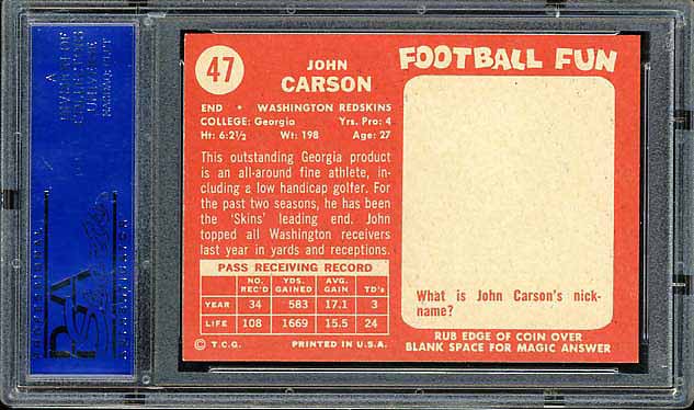 1958 Topps Carson