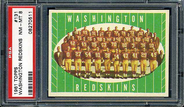 1961 Topps Redskins