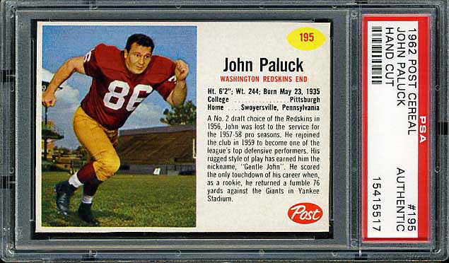 1962 Post Cereal John Paluck