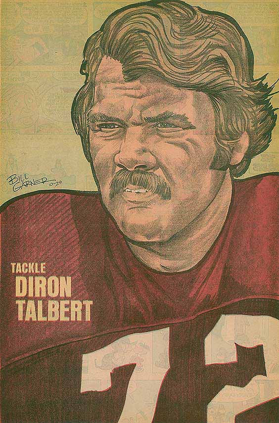 Redskins Newspaper Posters Diron Talbert