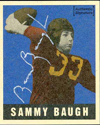Sammy Baugh Autograph
