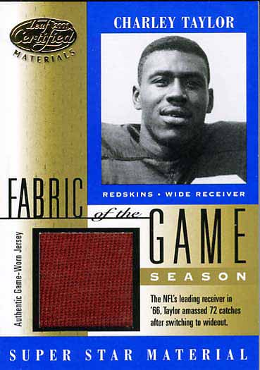 Charley Taylor Jersey Card